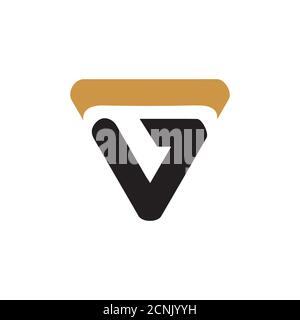 Initial letter vg or gv logo vector design template Stock Vector
