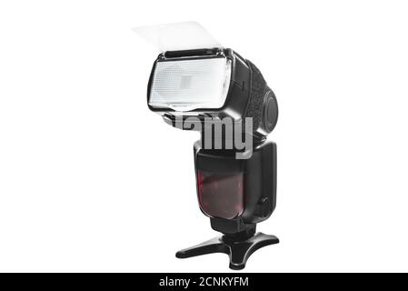 Digital camera flash isolated on the white background. phorography concept Stock Photo