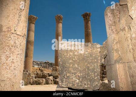 Jerash, antique city near Amman Stock Photo