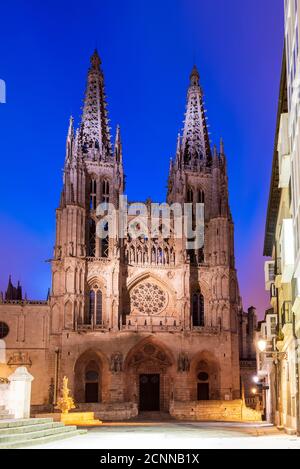 Cathedral of Saint Mary of Burgos, Burgos, Castile and Leon, Spain Stock Photo