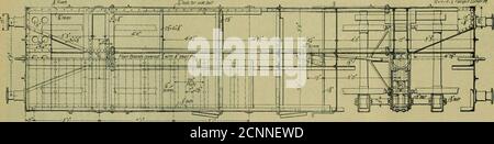 . American engineer and railroad journal . Longitudinal Sections. /Pj-^.v, j fix?^^ Comer Ft. Plan and Section. 112,000-POUND STEEL ORE CARS IN SCOTLAND. Caledonian Railway. Stock Photo