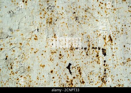 Old rusty worn metal retro background. Closeup Stock Photo
