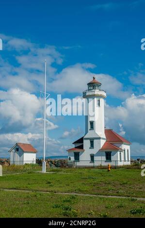 Jefferson County Wa Point Wilson Lighthouse On The Quimper Peninsula 