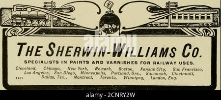 . Official proceedings . GOULD MALLEABLE IRONJOURNAL BOXES. GOULD FRICTION DRAFTGEAR.. TheSherwin-Williams Co. SPECIALISTS IN PAINTS AND VARNISHES FOR RAILWAY USES. Cleveland, Chicago, New York, Newark, Boston, Kansas City, San Francisco, Los Angeles, San Diego, Minneapolis, Portland, Ore., Savannah, Cincinnati, Dallas, Tex., Montreal, Toronto, Winnipeg, London, Eng. MANNING, MAXWELL & MOORE, «OBT. A. BOLE, MANAGER, PITTSBURGH BRANCH -^F»ARK. BUILDING &gt;► LONG DISTANCE TELEPHONE CALL. GRANT 67 Railway and Machinists Tools and Supplies, ElectricTraveling Cranes, Compressors, Pneumatic Hoists, Stock Photo