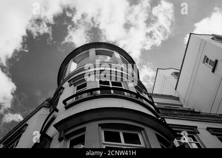 House facade, Victorian style, Mayfair, London, England Stock Photo