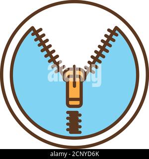 Removable mattress cover with zip-fastener color line icon. Sits on top of, or encases, a mattress to protect it. Pictogram for web page, mobile app Stock Vector
