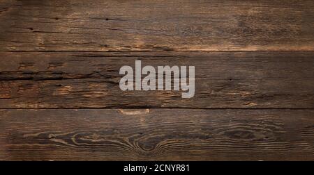 Old wood texture empty dark background, top view Stock Photo