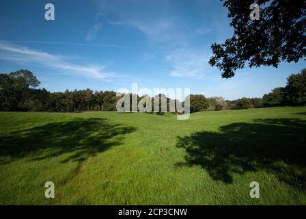 Prestbury farmland adjacent to Chelford Road Stock Photo