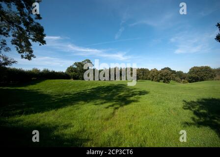 Prestbury farmland adjacent to Chelford Road Stock Photo