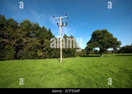 Prestbury farmland adjacent to Chelford Road Stock Photo