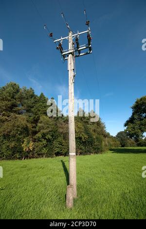 Prestbury farmland adjacent to Chelford Road Stock Photo