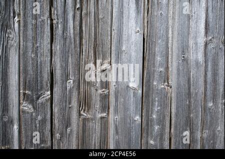Weathered, wood paneling, boards, silver gray Stock Photo