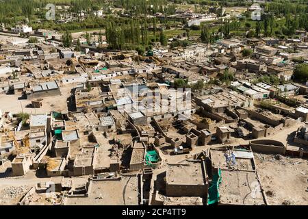 Choglamsar, overview Stock Photo