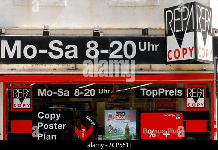 A Repa Copy shop is seen in Vienna, Austria, June 28, 2016. REUTERS/Heinz-Peter Bader