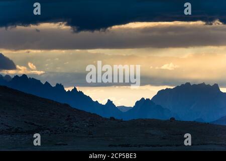 Landscape on the Markha Valley Trek Stock Photo