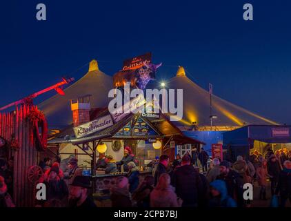 Tollwood Winter Festival, Theresienwiese, Munich, Bavaria, Germany, Europe  Stock Photo - Alamy