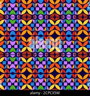 Abstract retro vivid vector background design. Stock Vector