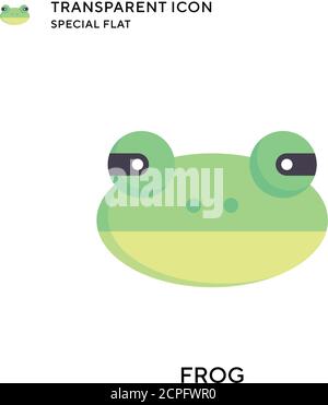 Frog vector icon. Flat style illustration. EPS 10 vector. Stock Vector