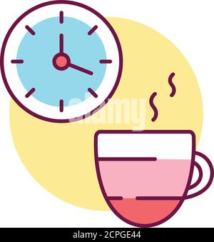 Take a break color line icon. To have a short rest period in one's work or studies, other activities. Pictogram for web page, mobile app, promo. UI UX Stock Vector