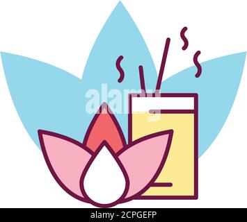 Practice relaxation skills color line icon. Effective way to combat stress. Methods that help a person to relax. Pictogram for web page, mobile app Stock Vector