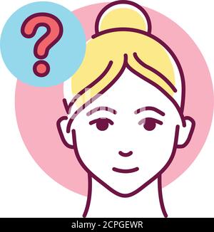 Think before you speak color line icon. Do not say anything without thinking under the influence of emotions. Pictogram for web page, mobile app Stock Vector