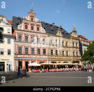 Renaissance building Haus zum breiten Herd, fish market, Erfurt, Thuringia, Germany, Europe Stock Photo