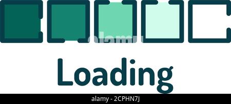 Download color line icon. Loading sign. Vector illustration for web page, app, promo. UI UX GUI design element. Editable stroke. Stock Vector