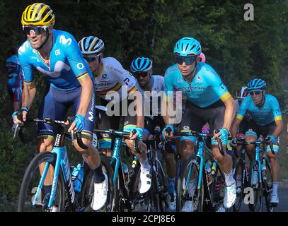 Alejandro Valverde of Movistar during the Tour de France. in Nice France Photo Laurent Lairys DPPI Credit Laurent Lairys Agence Locevaphotos Alamy Live News Stock Photo Alamy