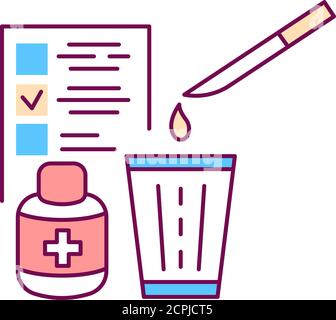Immunization color line icon. Immune system protection in children. Pictogram for web page, mobile app, promo. UI UX GUI design element. Stock Vector