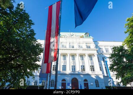 Wien / Vienna, Technische Universität TU Wien (Vienna University of Technology) main building in 01. Old Town, Austria Stock Photo