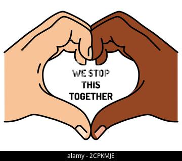 Black lives matter vector illustration. Rally or awareness campaign against racial discrimination of dark skin color. Support for equal rights of Stock Vector