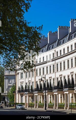 England, London, Westminster, Kensington and Chelsea, Belgravia, Grosvenor Crescent, Residential Housing Stock Photo