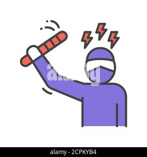 Human inequality icon cartoon vector. People discrimination. Social ...