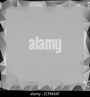 Grey & Black Abstract Low Poly Geometric Gradient Polygonal Background Vector Illustration Stock Vector