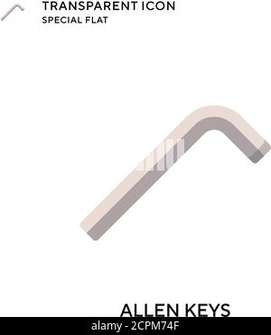 Allen keys vector icon. Flat style illustration. EPS 10 vector. Stock Vector