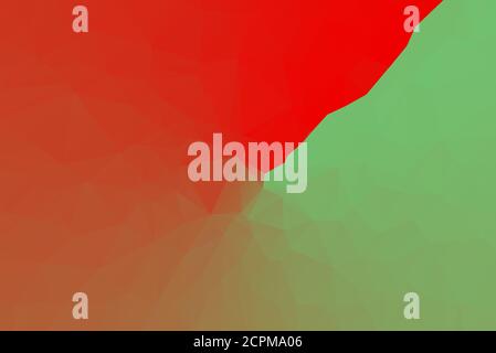 Soft Red & Green Abstract Low Poly Geometric Gradient Polygonal Background With Square Box Vector Illustration Stock Vector