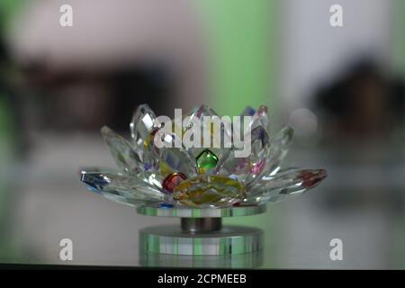 The beautiful diamond on the table Stock Photo