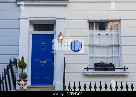 England, London, Camden, Primrose Hill, Chalcot Street, Dr.Jose Rizal Blue Plaque and Former Home