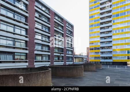 England, London, City of London, The Golden Lane Housing Estate Stock Photo