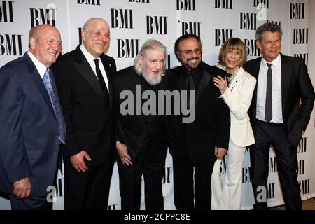 Songwriters Hall of Fame inductees (L-R) Mike Stoller, Charles Fox