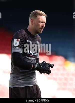 Ewood Park, Blackburn, Lancashire, UK. 19th Sep, 2020. EFL Championship Football, Blackburn Rovers versus Wycombe Wanderers; Wycombe Wanderers goalkeeper Ryan Allsop Credit: Action Plus Sports/Alamy Live News Stock Photo