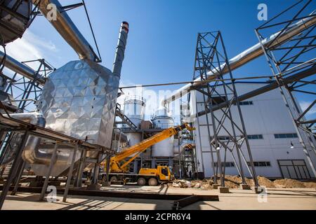 Kzylorda region/Kazakhstan - April 30 2012: Sulfuric acid plant ...