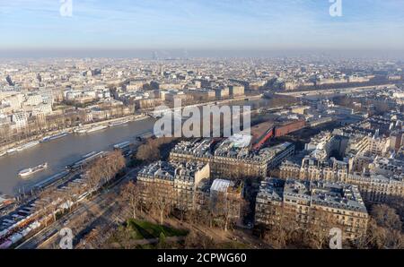 Panoramic view of Paris, France. Stock Photo