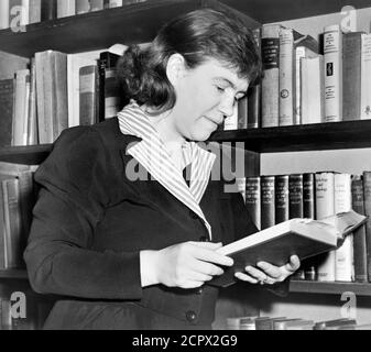 Margaret Mead. Portrait of the American cultural anthropologist, Margaret Mead (1901-1978) Stock Photo