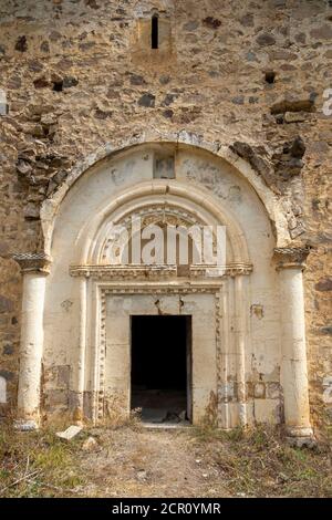 The Virgin Mary Church (meryemana kilisesi) in Gümüşhane Province Torul District Cebeli Village Stock Photo