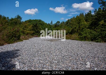 Germany, Mecklenburg-Western Pomerania, Ruegen island, flint fields, scree fields between Mukran and Prora, flint stones Stock Photo