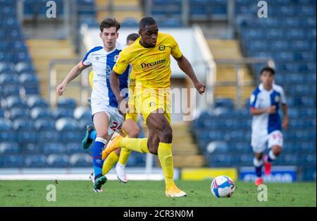 Blackburn, UK. 19th Sep, 2020. Uche Ikpeazu of Wycombe Wanderers during the Sky Bet Championship behind closed doors match between Blackburn Rovers and Wycombe Wanderers at Ewood Park, Blackburn, England on 19 September 2020. Photo by Andy Rowland. Credit: PRiME Media Images/Alamy Live News Stock Photo