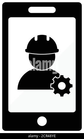 Computer engineering.  Computer repairing,  fix computer, internet icon. Stock Vector