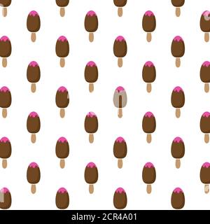 ice cream Seamless Pattern, texture, background vector Stock Vector
