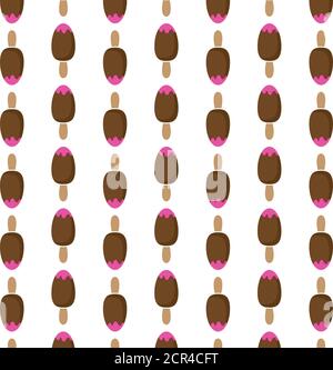 ice cream Seamless Pattern, texture, background vector Stock Vector